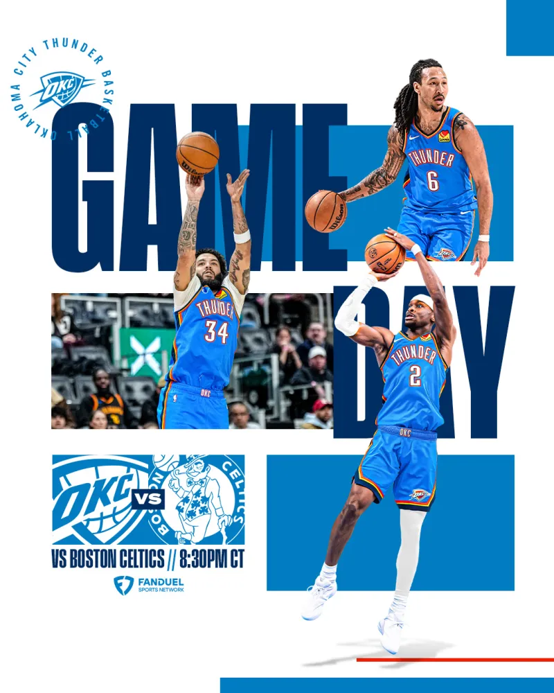 开云体育登录网站入口-见证历史！雷霆分享明日对阵绿军赛事海报，亚历山大出镜